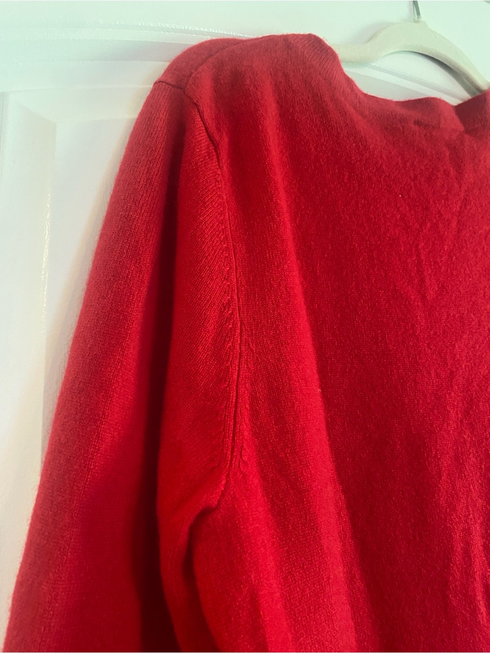 Talbots Red 100% Cashmere Crewneck Sweater - Picture 6 of 8